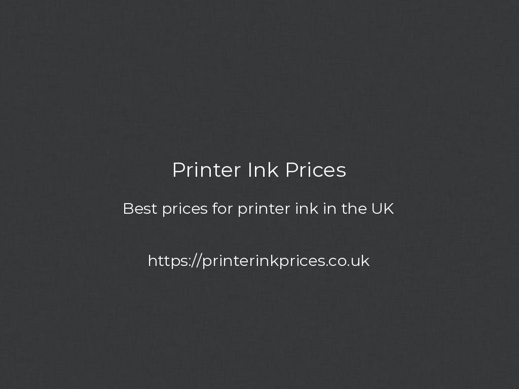 Printer Ink Prices